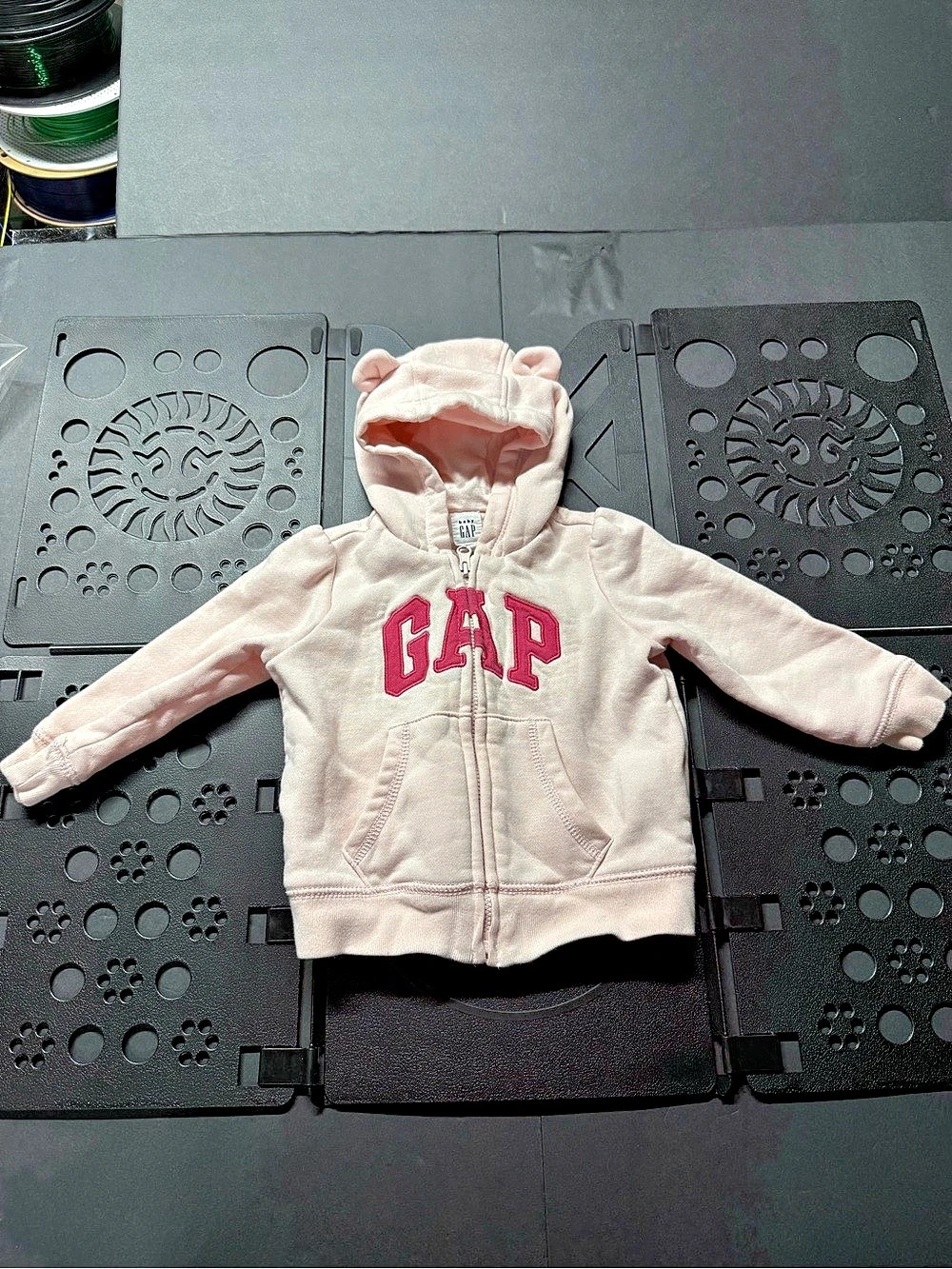 baby GAP Baby Pink Hooded Jacket Baby 12-18M Like New